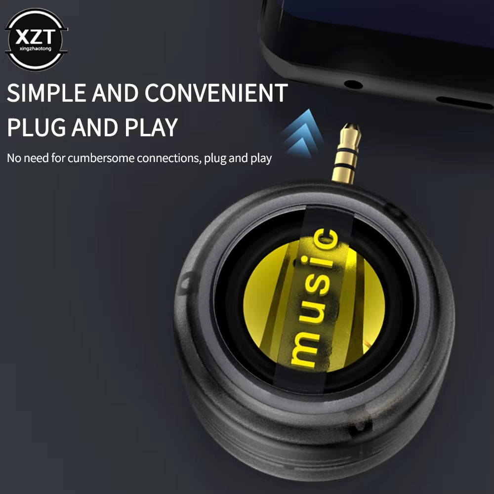 Mini Sound Box 3.5Mm AUX Rechargeable Speakers Portable Stereo Megaphone Player Speaker Subwoofer for PC Phone Laptop Soundbar
